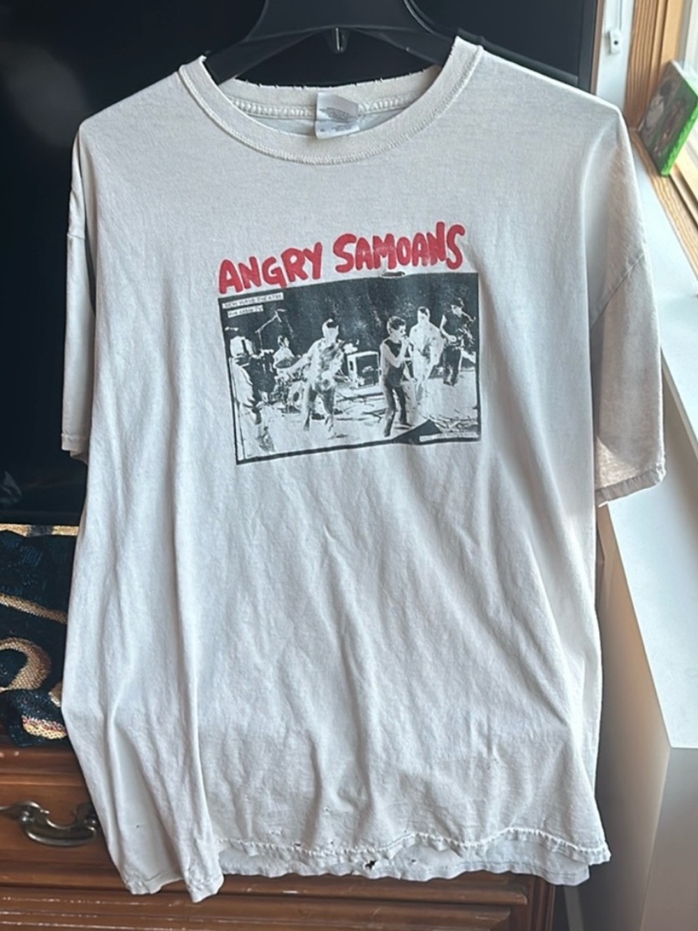 ANGRY SAMOANS VTG Punk Band Tee RARE Silk Tag Hollywood 1981 New Wave Theatre